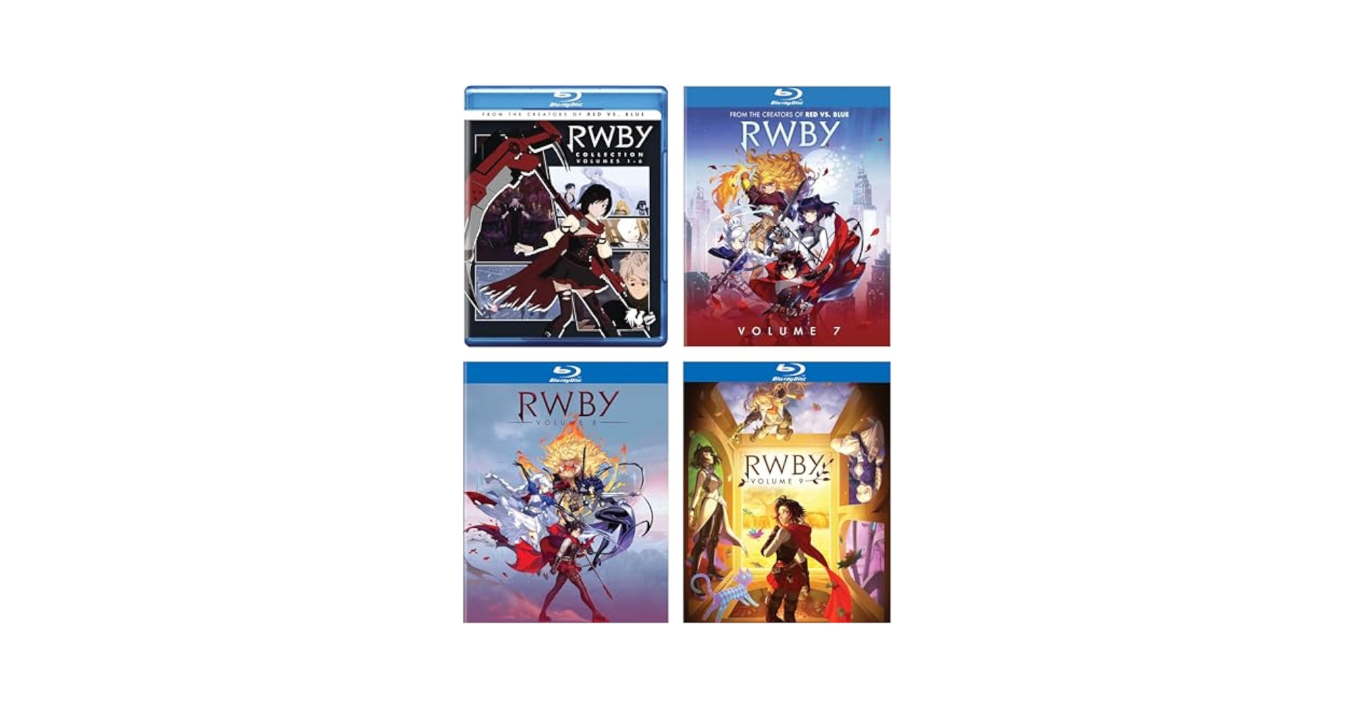 RWBY Volume1-4 ブルーレイSET〈初回仕様・9枚組〉 RWBY VOLUME 1-4 Blu-ray SET──初回仕様 | Gibbon